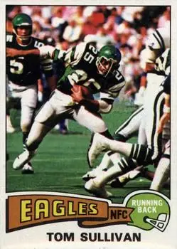 1975 Topps #509 - Tom Sullivan - Philadelphia Eagles
