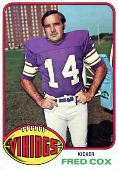 1976 Topps #479 - Fred Cox - Minnesota Vikings