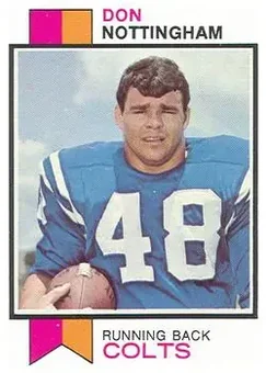 1973 Topps #454 - Don Nottingham - Baltimore Colts