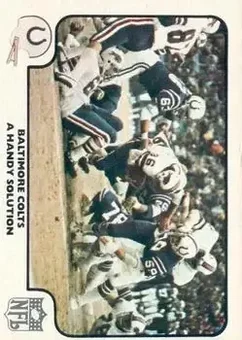 1977 Fleer Team Action #2 - Card #2 - Baltimore Colts