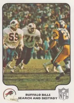 1977 Fleer Team Action #4 - Card #4 - Buffalo Bills