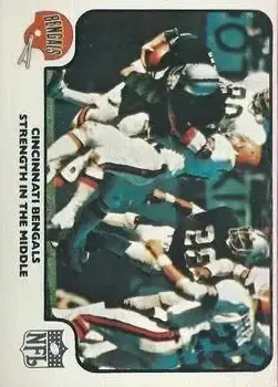 1977 Fleer Team Action #6 - Card #6 - Cincinnati Bengals - Front