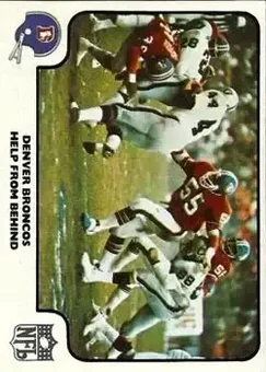 1977 Fleer Team Action #10 - Card #10 - Denver Broncos