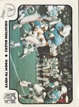 1977 Fleer Team Action #11 - Card #11 - Houston Oilers - Front