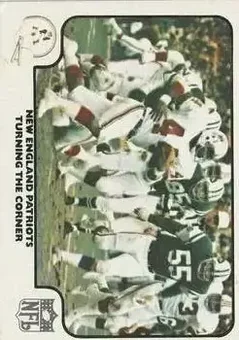 1977 Fleer Team Action #17 - Card #17 - New England Patriots