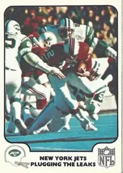 1977 Fleer Team Action #20 - Card #20 - New York Jets