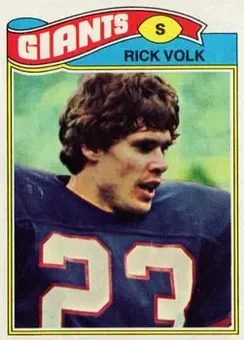 1977 Topps #8 - Rick Volk - New York Giants