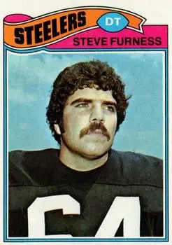 1977 Topps #9 - Steve Furness - Pittsburgh Steelers - Front