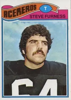 1977 Topps Mexican #9 - Steve Furness - Pittsburgh Steelers - Front