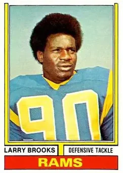 1974 Topps #493 - Larry Brooks - Los Angeles Rams