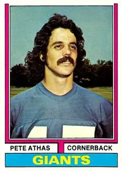1974 Topps #494 - Pete Athas - New York Giants