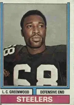 1974 Topps #496 - L.C. Greenwood - Pittsburgh Steelers