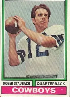 1974 Topps #500 - Roger Staubach - Dallas Cowboys