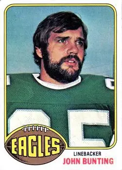 1976 Topps #481 - John Bunting - Philadelphia Eagles