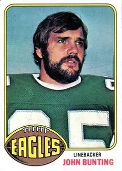 1976 Topps #481 - John Bunting - Philadelphia Eagles 1976 Topps #481 - John Bunting - Philadelphia Eagles