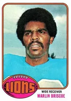 1976 Topps #484 - Marlin Briscoe - Detroit Lions