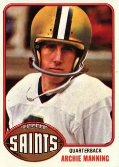 1976 Topps #485 - Archie Manning - New Orleans Saints
