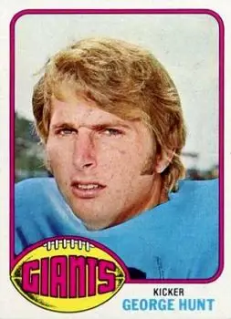 1976 Topps #487 - George Hunt - New York Giants - Front