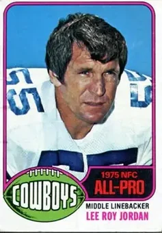 1976 Topps #490 - Lee Roy Jordan - Dallas Cowboys 1976 Topps #490 - Lee Roy Jordan - Dallas Cowboys