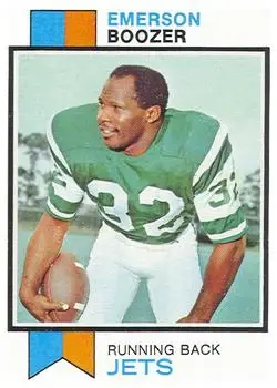 1973 Topps #464 - Emerson Boozer - New York Jets - Front