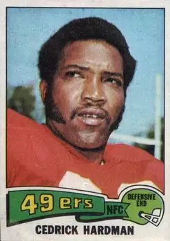 1975 Topps #511 - Cedrick Hardman - San Francisco 49ers
