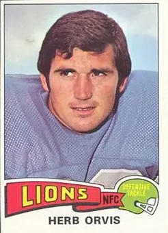 1975 Topps #514 - Herb Orvis - Detroit Lions