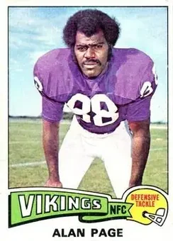 1975 Topps #520 - Alan Page - Minnesota Vikings