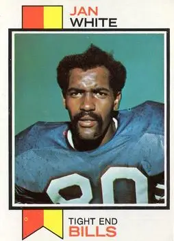 1973 Topps #476 - Jan White - Buffalo Bills