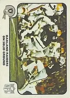 1977 Fleer Team Action #21 - Card #21 - Oakland Raiders