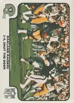 1977 Fleer Team Action #22 - Card #22 - Oakland Raiders - Front