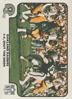 1977 Fleer Team Action #22 - Card #22 - Oakland Raiders