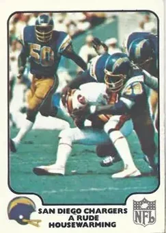 1977 Fleer Team Action #26 - Card #26 - San Diego Chargers