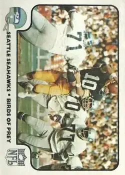 1977 Fleer Team Action #28 - Card #28 - Seattle Seahawks - Front 1977 Fleer Team Action #28 - Card #28 - Seattle Seahawks - Front