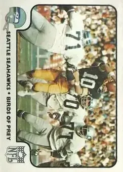 1977 Fleer Team Action #28 - Card #28 - Seattle Seahawks