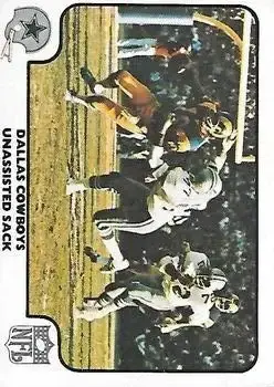 1977 Fleer Team Action #34 - Card #34 - Dallas Cowboys - Front