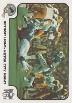 1977 Fleer Team Action #35 - Card #35 - Detroit Lions - Front