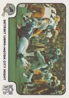 1977 Fleer Team Action #35 - Card #35 - Detroit Lions