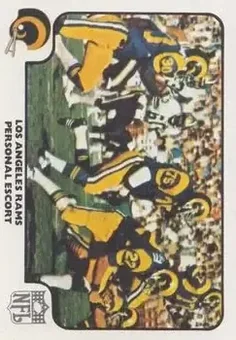 1977 Fleer Team Action #39 - Card #39 - Los Angeles Rams