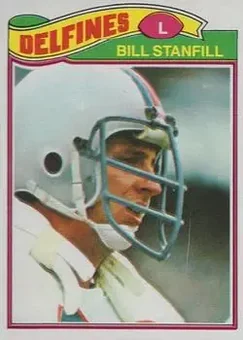 1977 Topps Mexican #16 - Bill Stanfill - Miami Dolphins