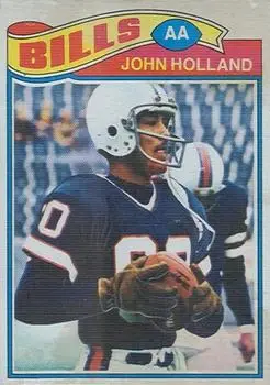 1977 Topps Mexican #17 - John Holland - Buffalo Bills - Front