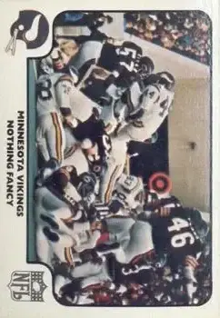 1977 Fleer Team Action #41 - Card #41 - Minnesota Vikings - Front