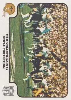 1977 Fleer Team Action #43 - Card #43 - New Orleans Saints - Front