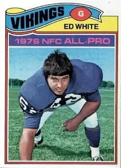 1977 Topps #30 - Ed White - Minnesota Vikings 1977 Topps #30 - Ed White - Minnesota Vikings