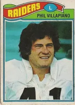 1977 Topps Mexican #24 - Phil Villapiano - Oakland Raiders