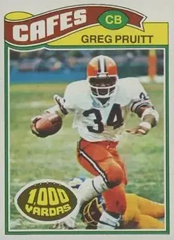 1977 Topps Mexican #25 - Greg Pruitt - Cleveland Browns