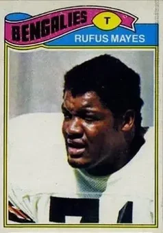 1977 Topps Mexican #28 - Rufus Mayes - Cincinnati Bengals