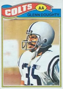 1977 Topps Mexican #32 - Glenn Doughty - Baltimore Colts