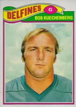 1977 Topps Mexican #33 - Bob Kuechenberg - Miami Dolphins