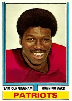 1974 Topps #502 - Sam Cunningham - New England Patriots