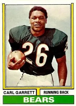 1974 Topps #506 - Carl Garrett - Chicago Bears
